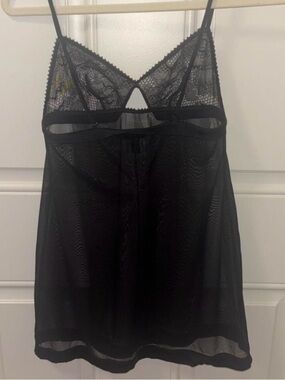 La Perla Black Lace & Mesh Chemise